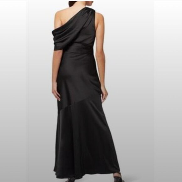 Significant Other Olinda Satin Column Gown - Black - Picture 3 of 10